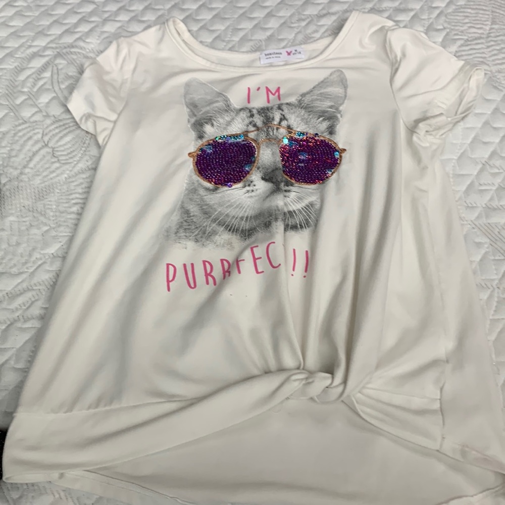 A white T-shirt